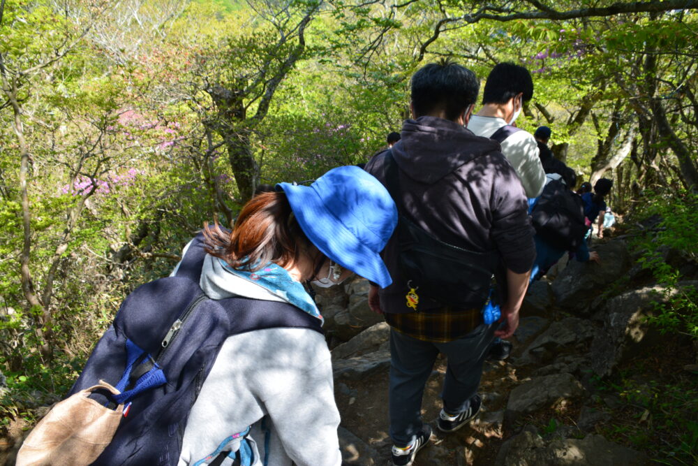 筑波山・男体山の登山渋滞