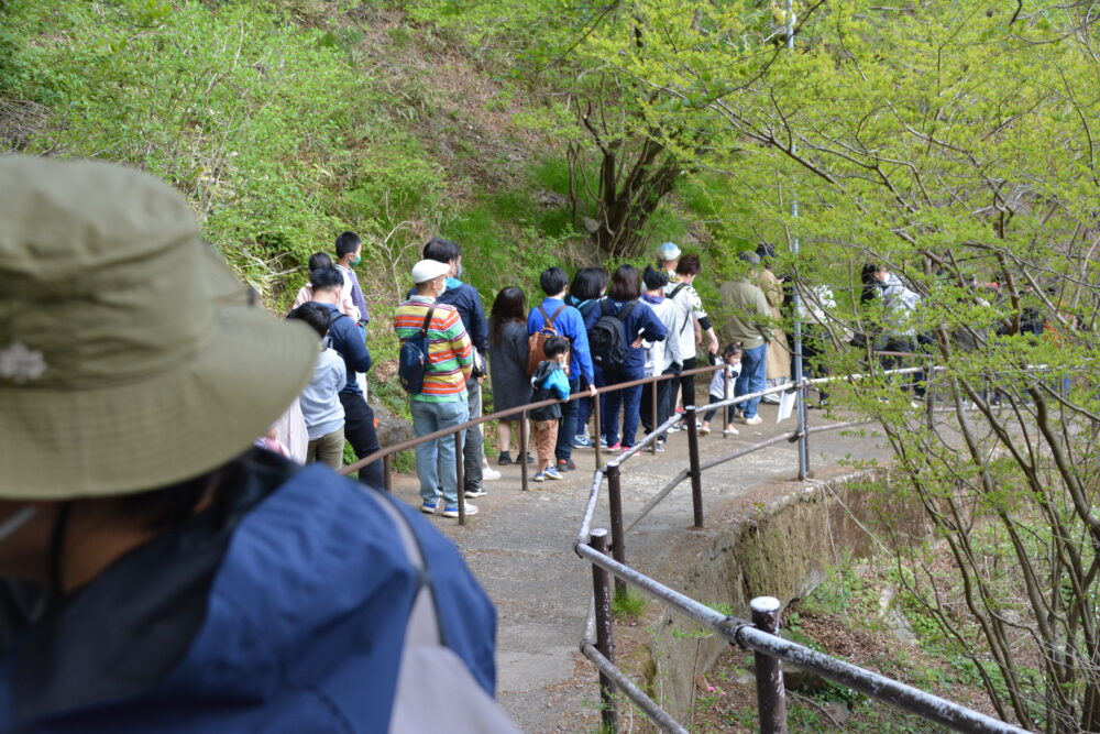 筑波山ロープウェイの渋滞