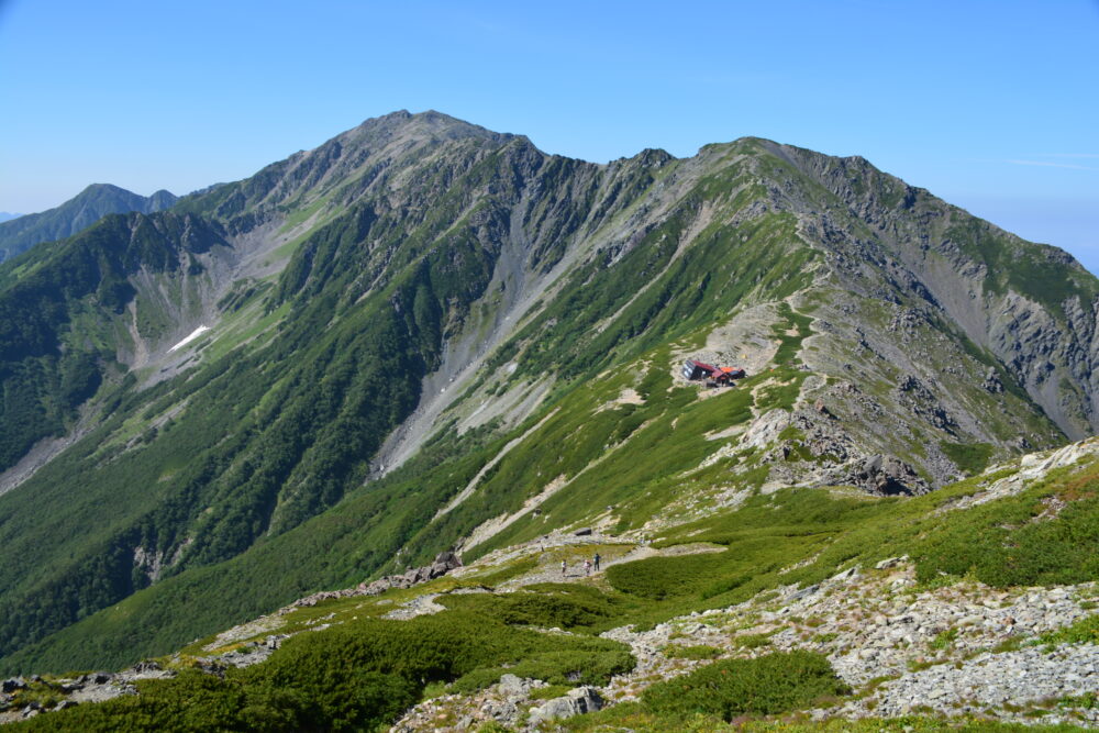 北岳から見た間ノ岳