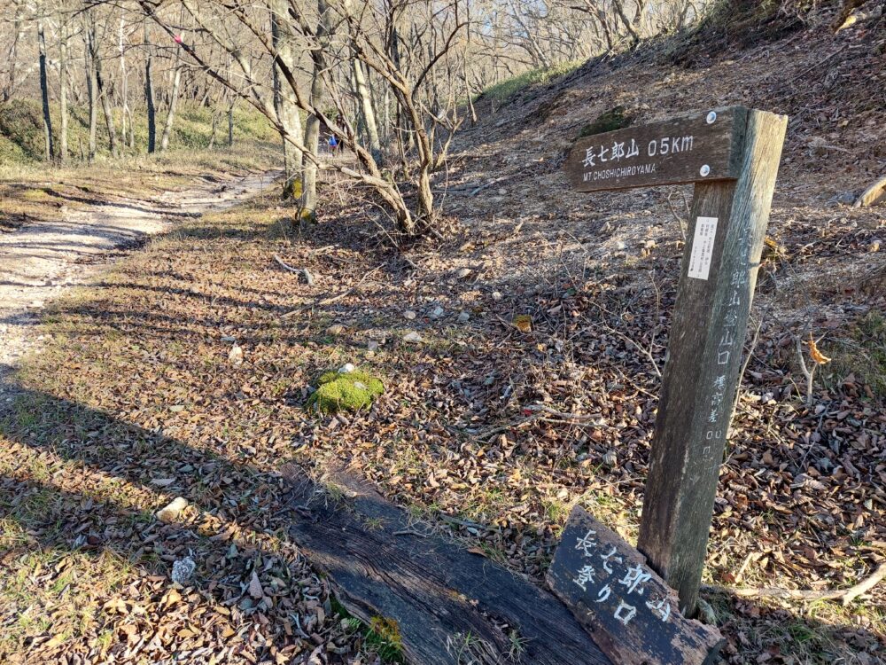 赤城山・長七郎山の登山口