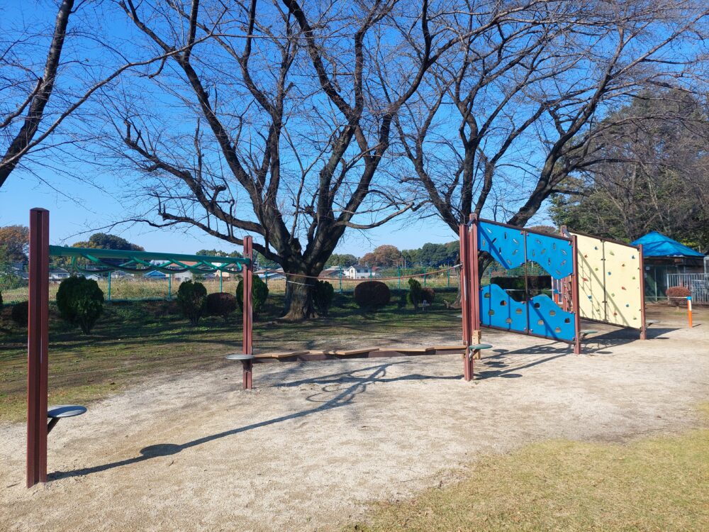 北本市子供公園のアスレチック遊具