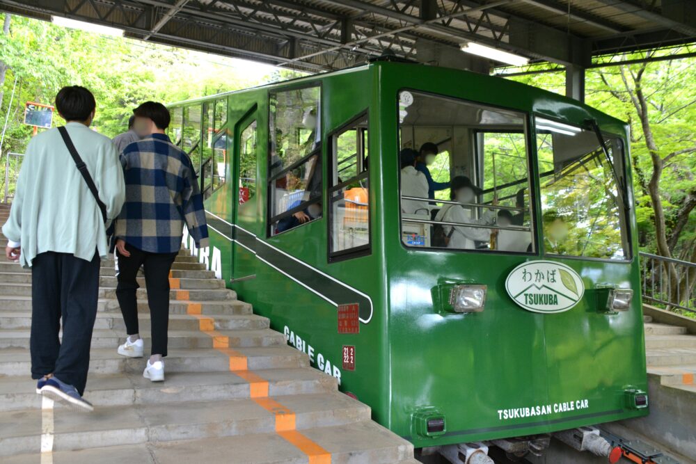 筑波山のケーブルカー