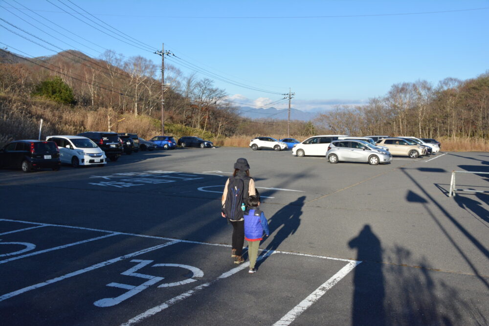 赤城山の小沼駐車場