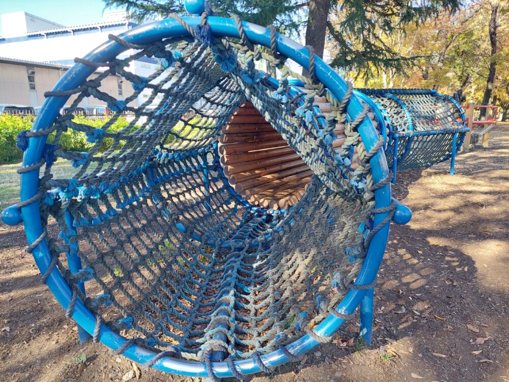 伊佐沼公園のアスレチック遊具