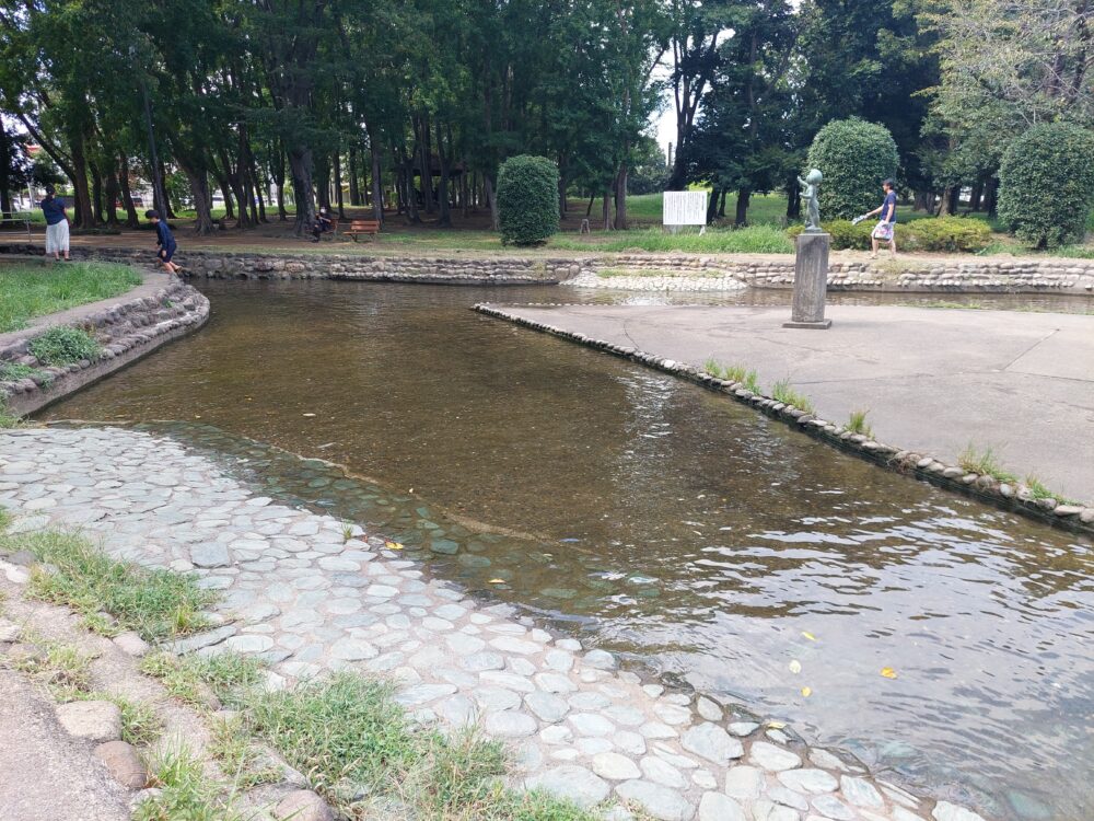 伊佐沼公園のじゃぶじゃぶ池