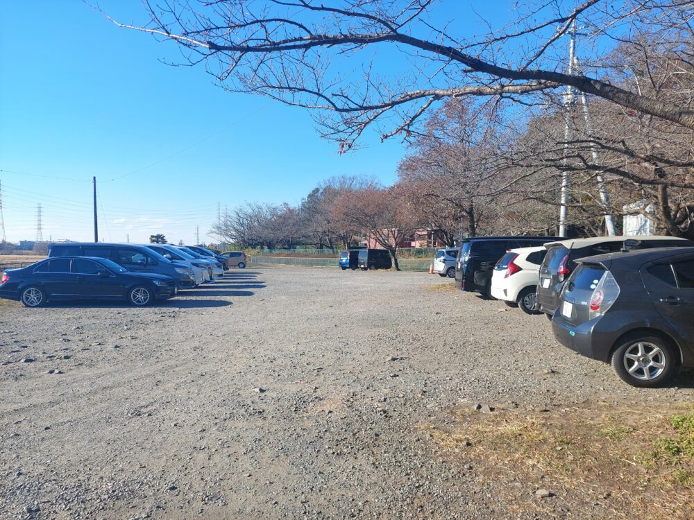 内牧公園の臨時駐車場