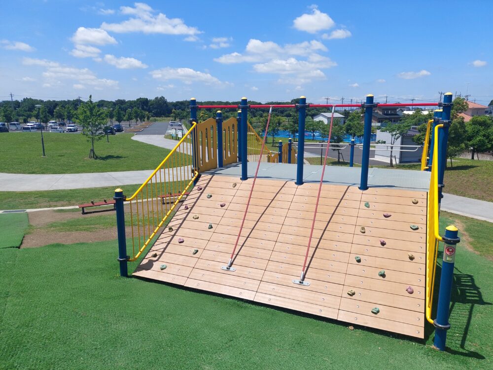 権現堂2号公園（ハッピー公園）の巨大遊具（ビッグモーグルヒル）