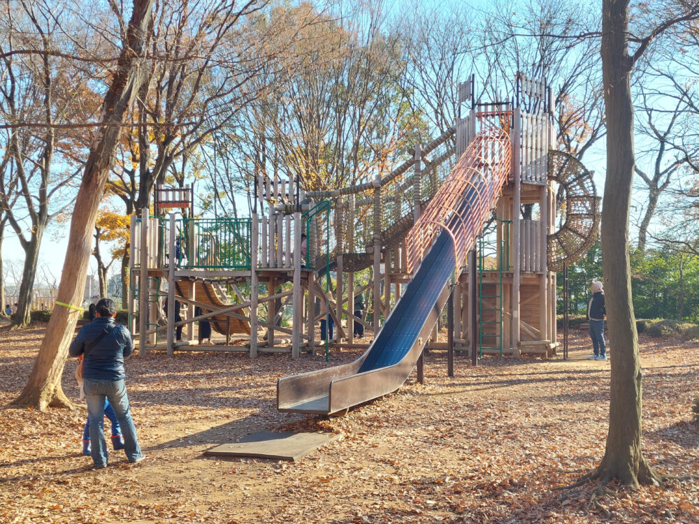 内牧公園・アスレチック広場のアスレチック遊具