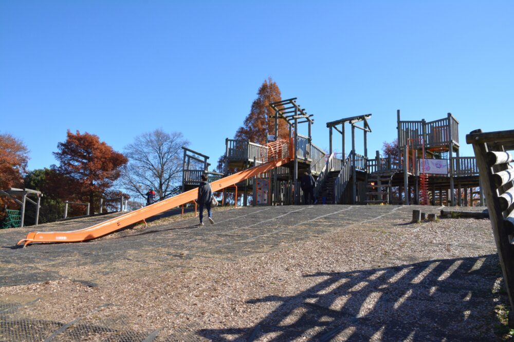 みさと公園・冒険トリデのスライダー（滑り台）