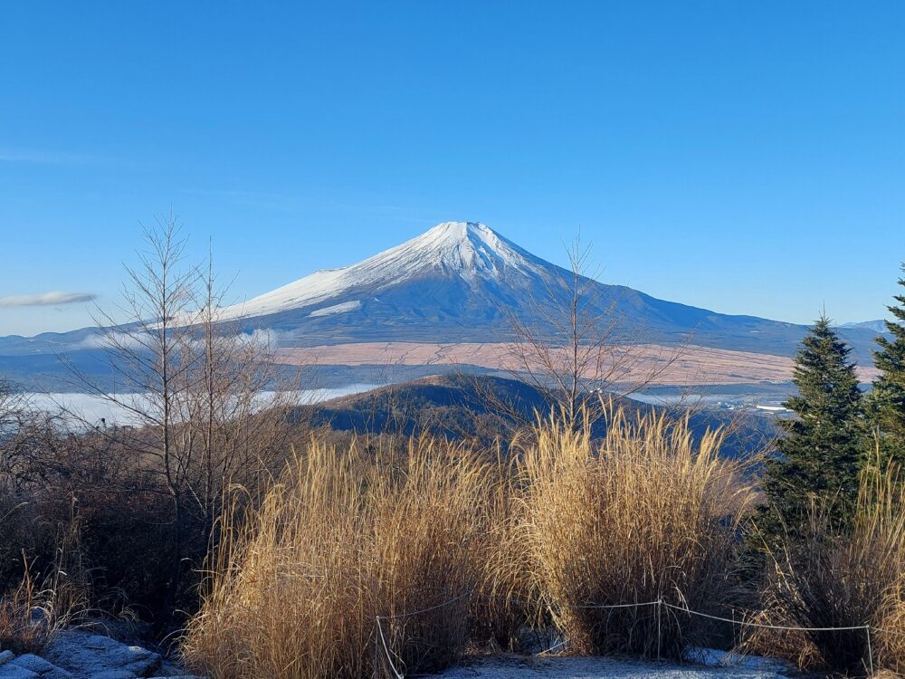 石割山山頂から見た富士山