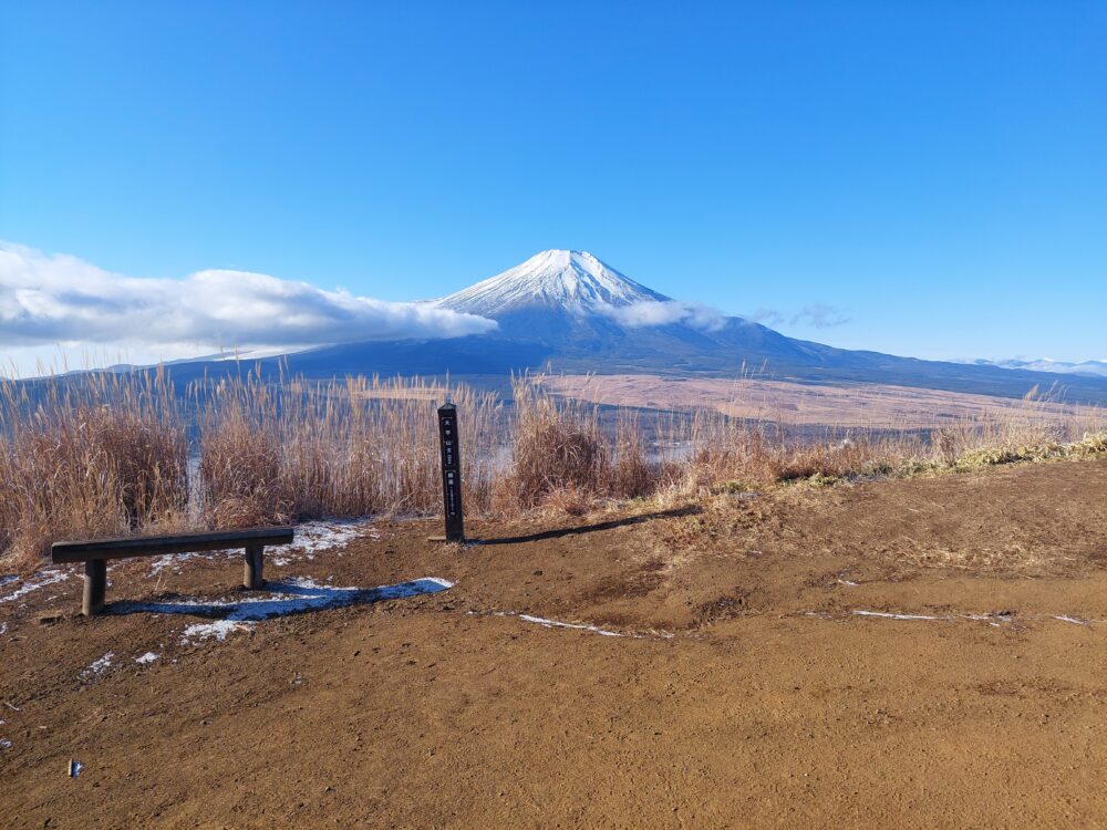 大平山山頂から眺める富士山