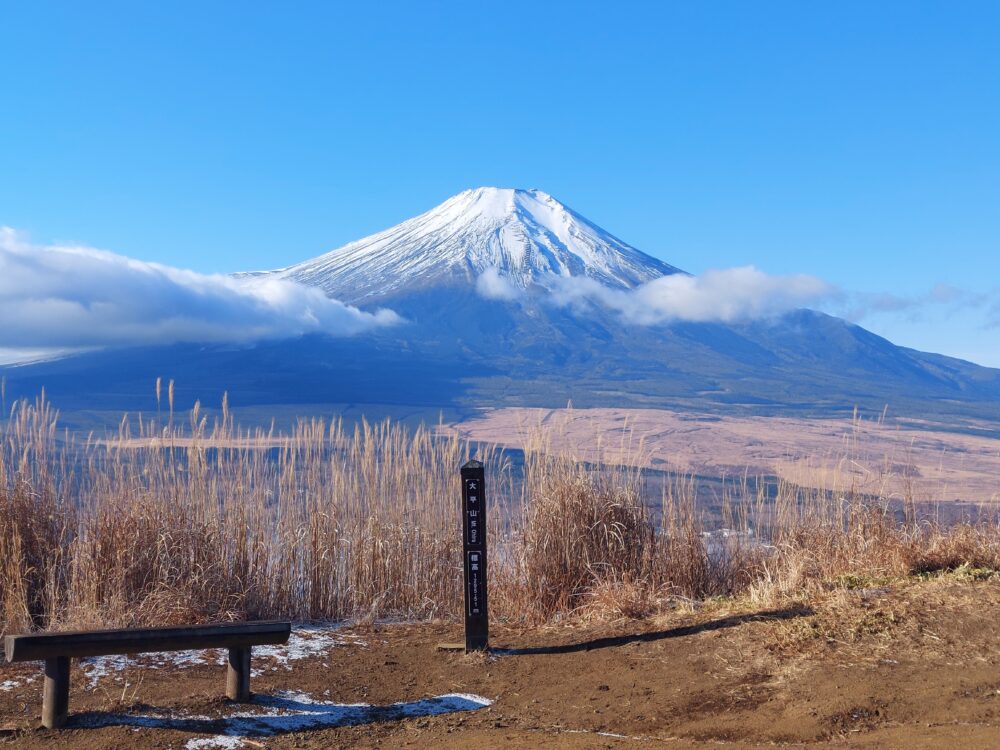 大平山山頂から眺める富士山