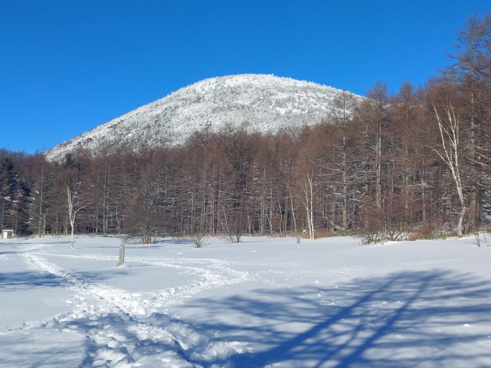 雪の湯ノ丸山山頂