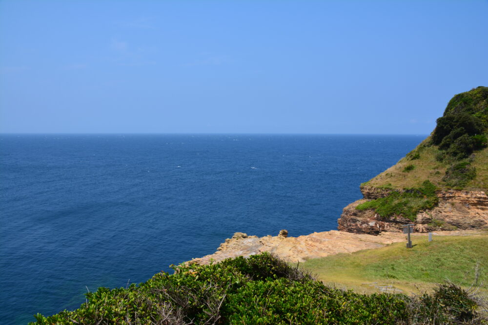 辰ノ島の北側の大海原