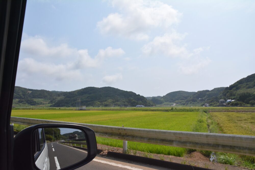 壱岐島ののどかな田園風景