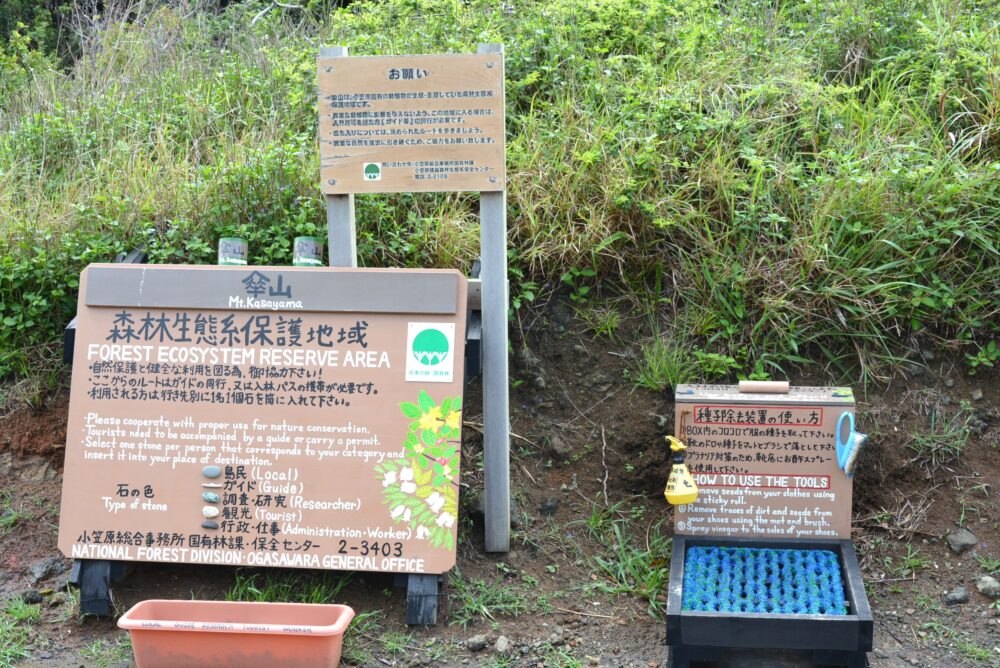 父島の種子除去装置