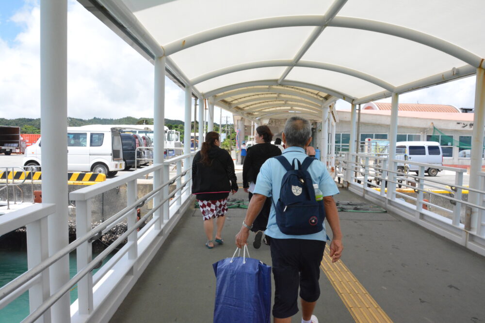 西表島の上原港