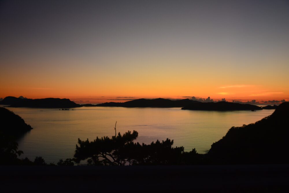 渡嘉敷島の夕焼け