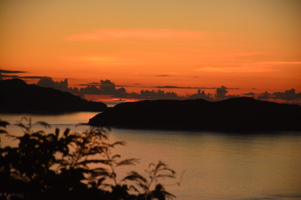 渡嘉敷島の夕焼け