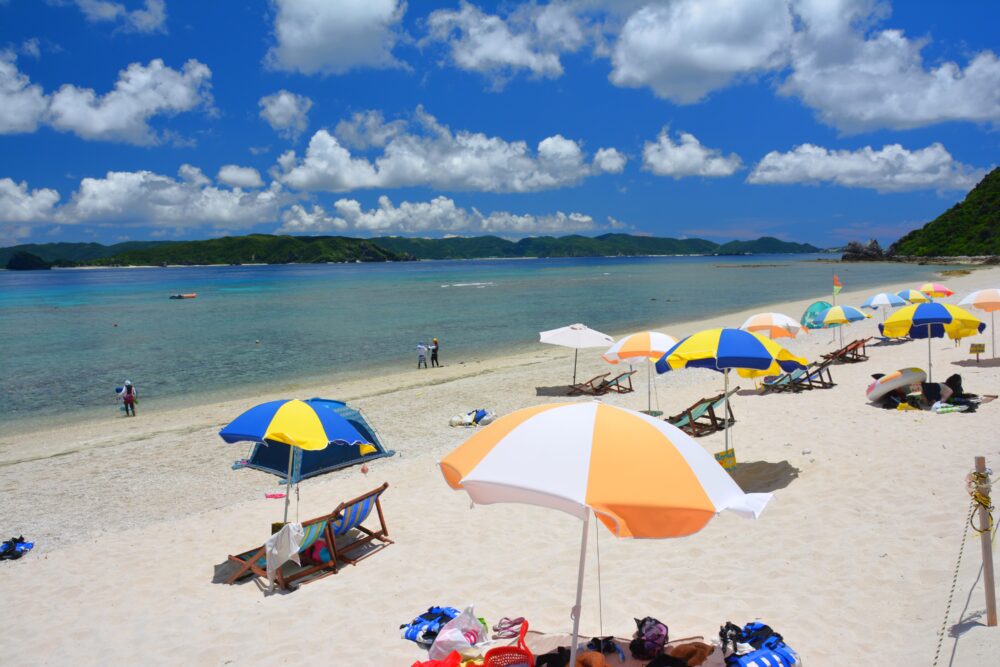 阿嘉島・北浜の綺麗なビーチ