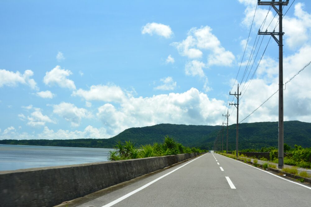 西表島の道路