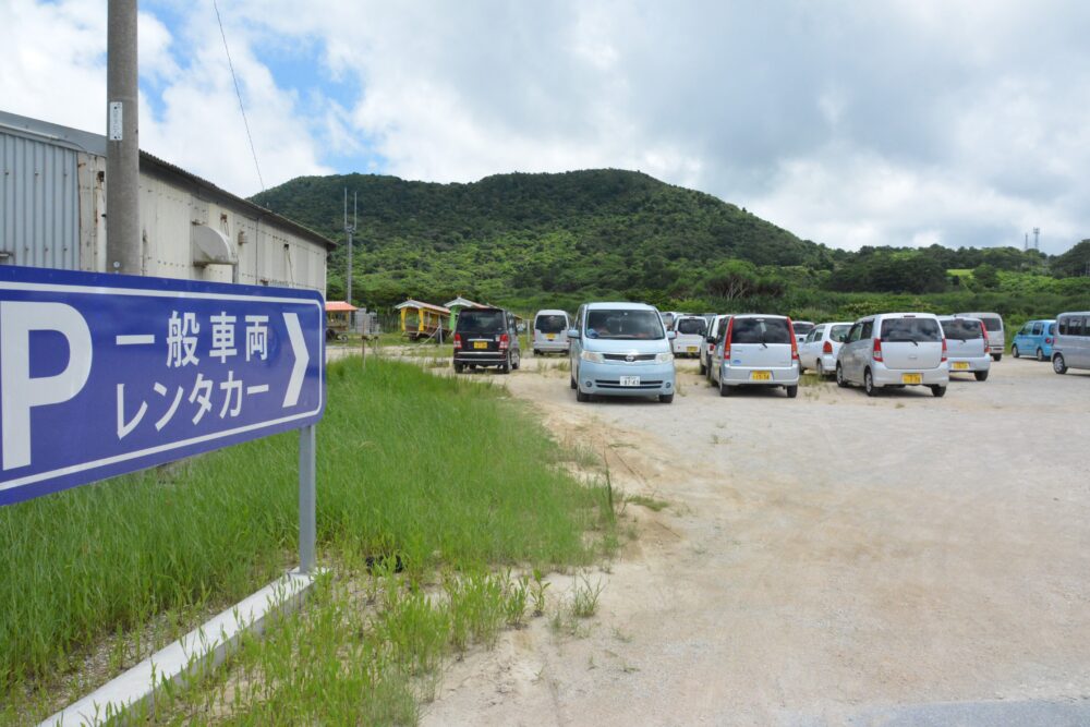 旅人の駅の駐車場