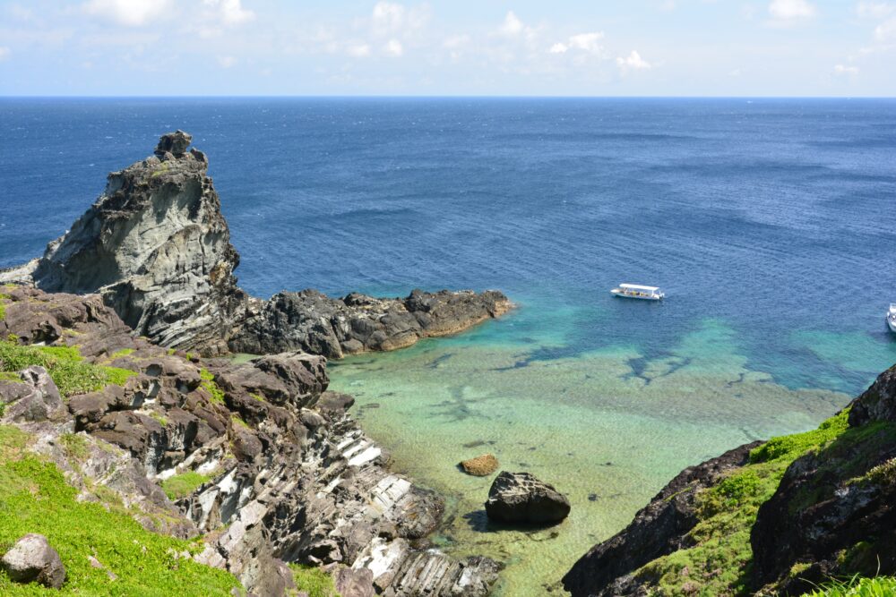 石垣島の御神崎灯台から見た海景色