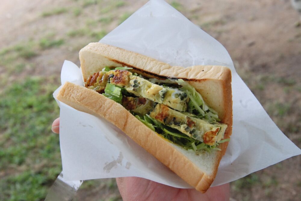 黒島で食べたサンドウィッチ