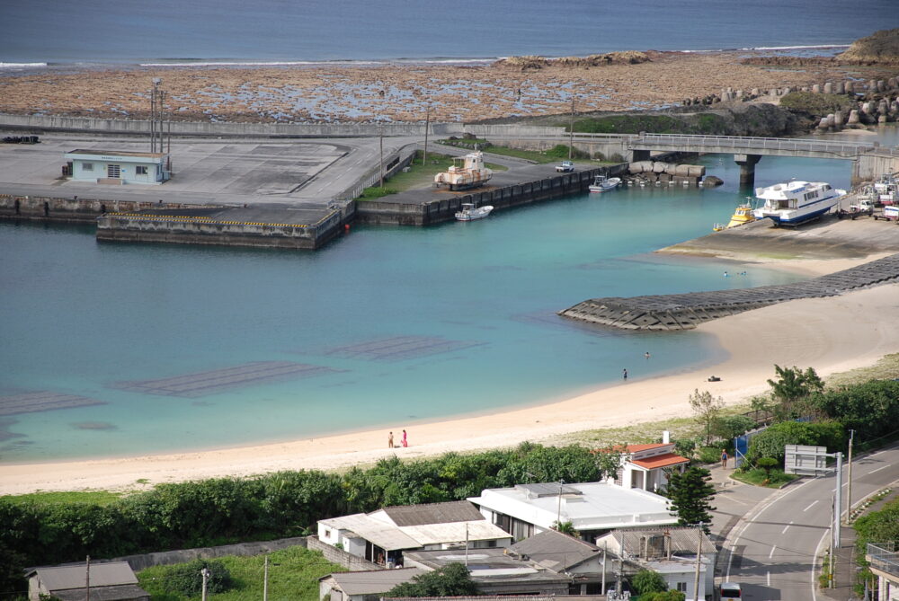 与那国島のティンダハナタから見るナンタ浜