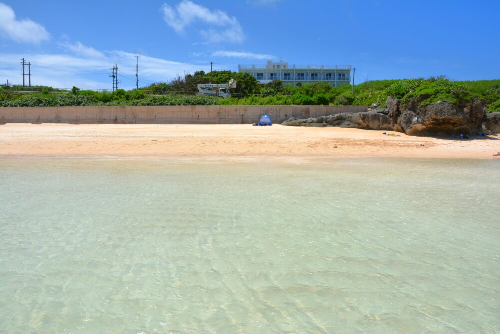 波照間島のニシ浜とペンション最南端