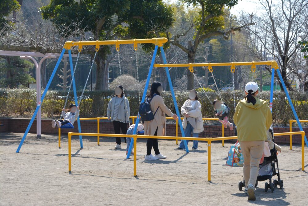 上尾丸山公園のブランコ