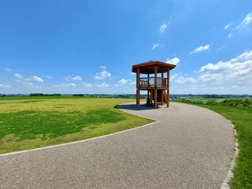 松伏みどりの丘公園の丘にある展望台