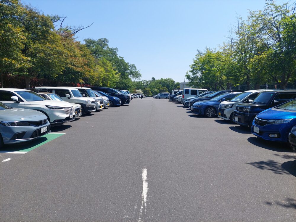狭山稲荷山公園の駐車場