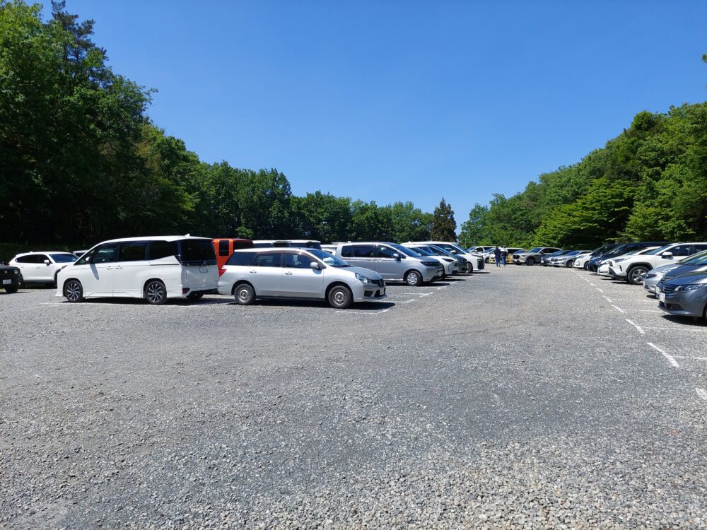東松山ぼたん園の第1駐車場