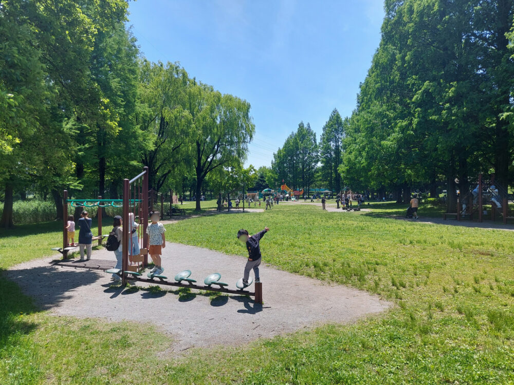 三橋総合公園のトリム広場