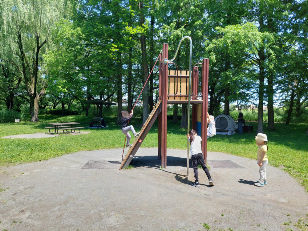 三橋総合公園のアスレチック遊具