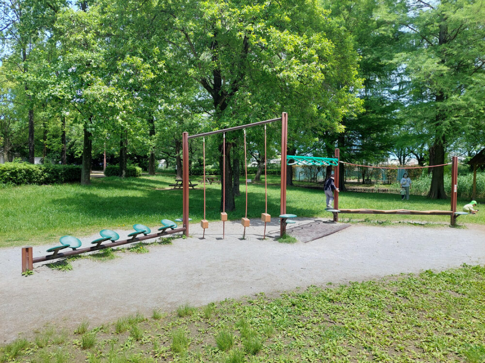 三橋総合公園のアスレチック遊具