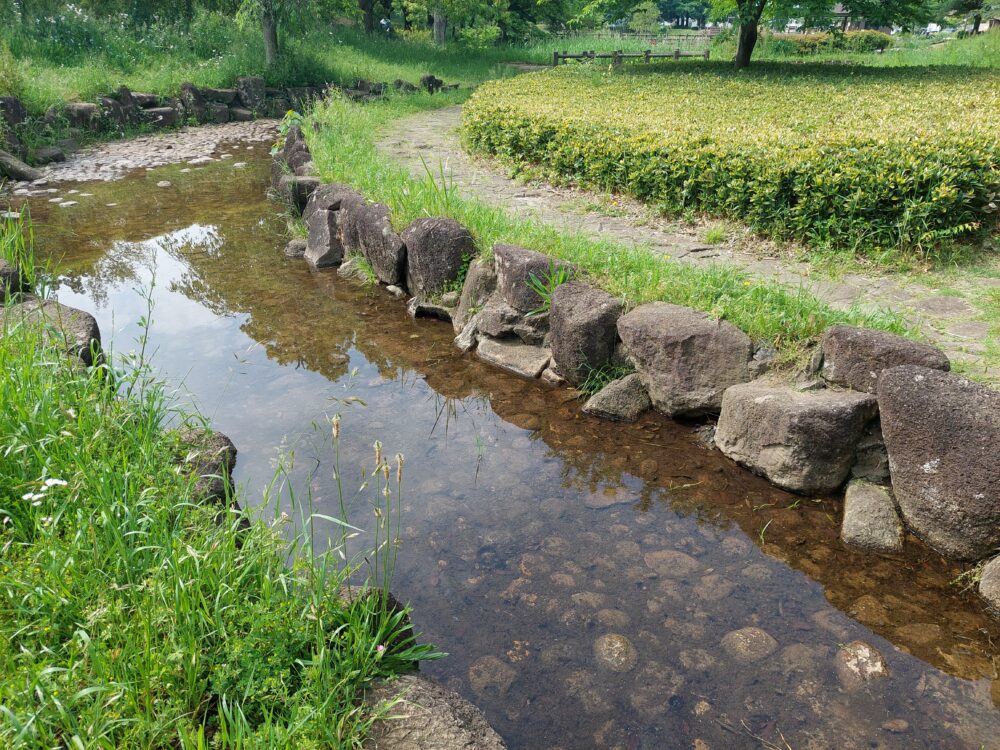 西城沼公園のじゃぶじゃぶ池