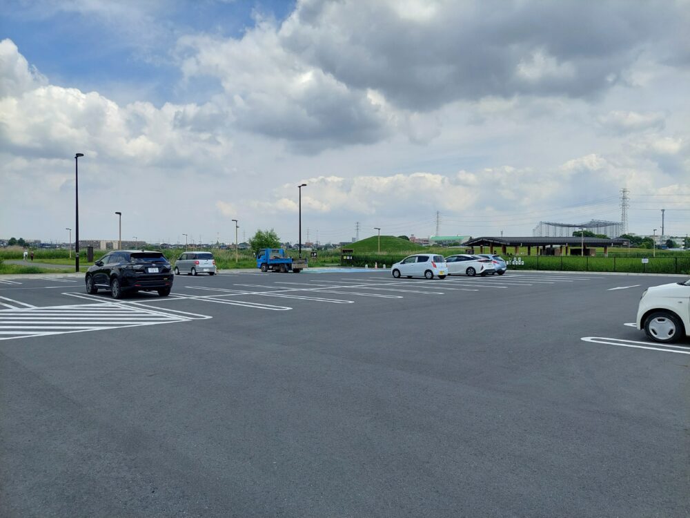 春日部夢の森公園の北園駐車場