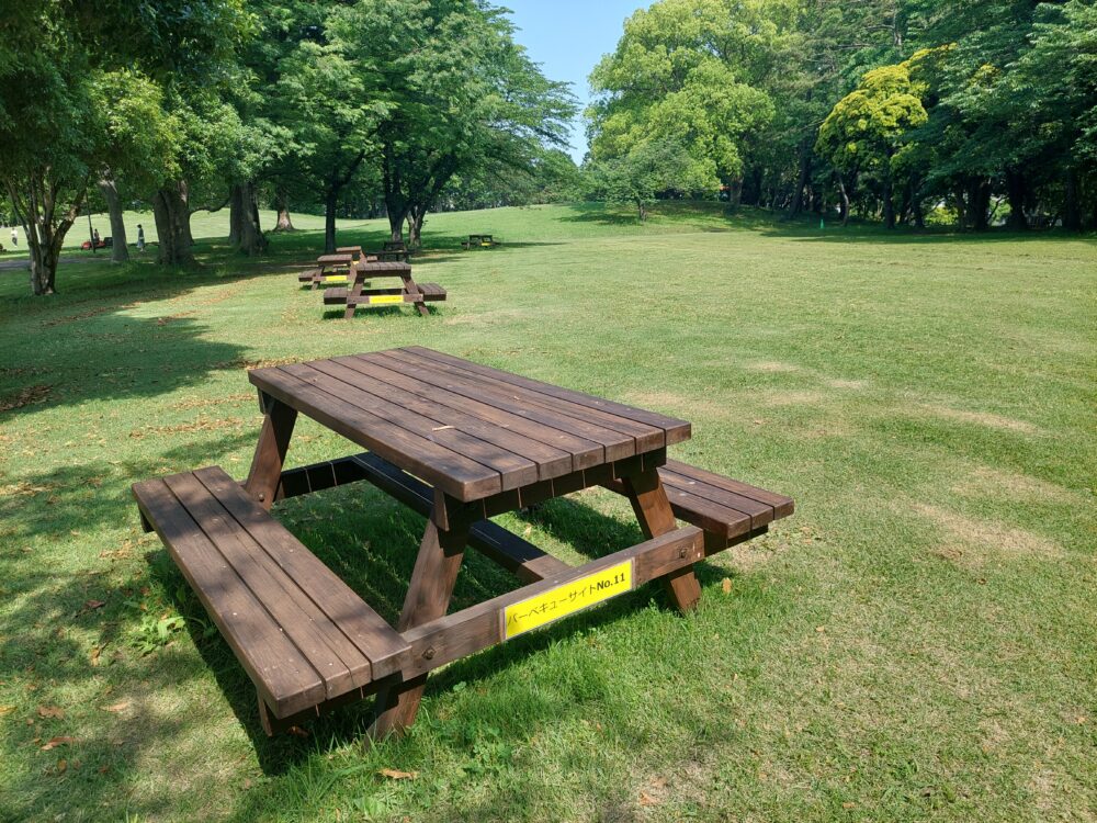 久喜菖蒲公園のバーベキューサイト