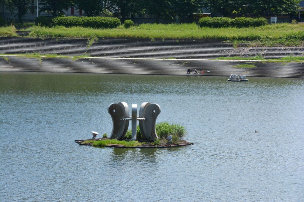 権現堂調節池にあるスカイウォーター120という大噴水