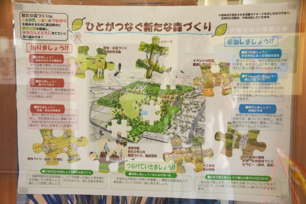 春日部夢の森公園の森づくりの案内