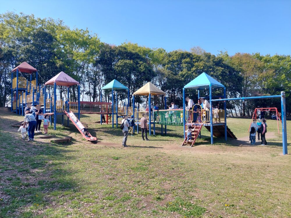 深谷グリーンパークの複合遊具