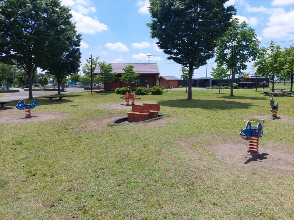 権現堂1号公園・遊具広場にある乗り物遊具