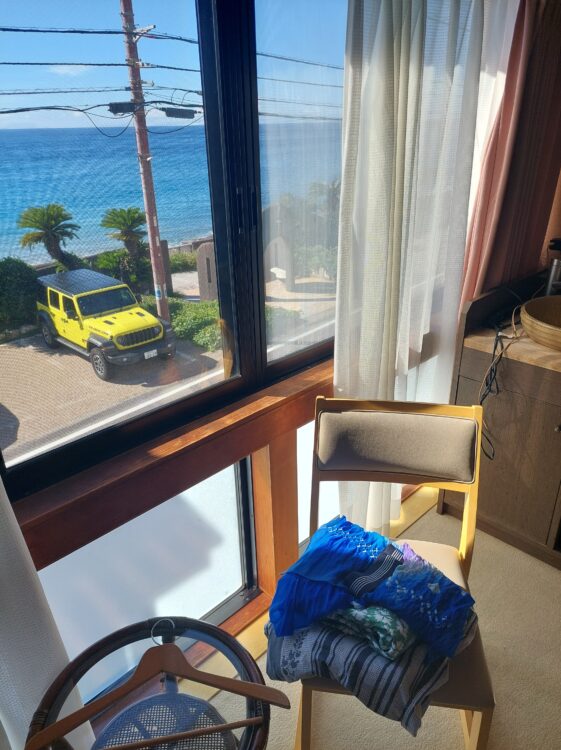 お造りの宿 味湯海亭 福松荘の部屋から見た海