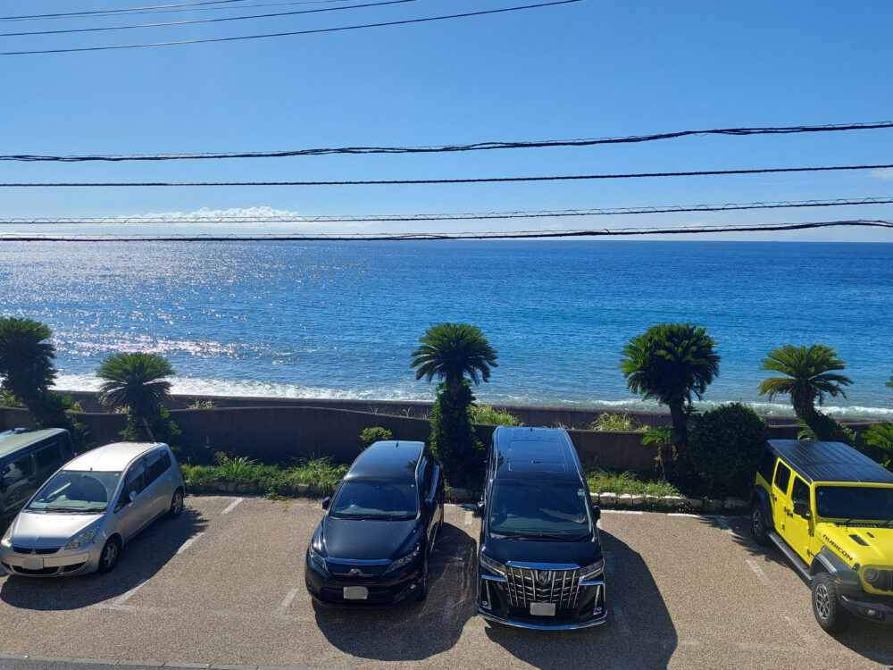 お造りの宿 味湯海亭 福松荘の部屋から見る海