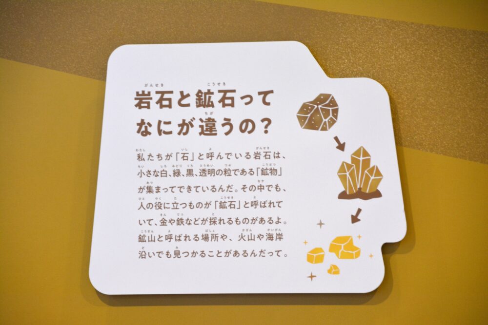ちきゅうのにわ羽生店・地層エリアの豆知識案内