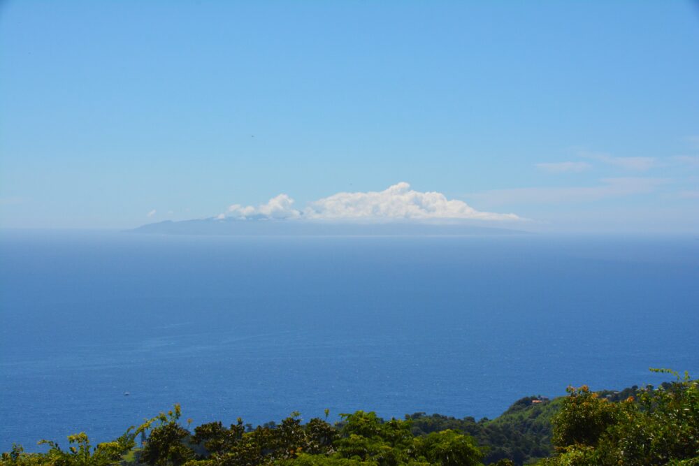 小室山山頂から見た伊豆大島