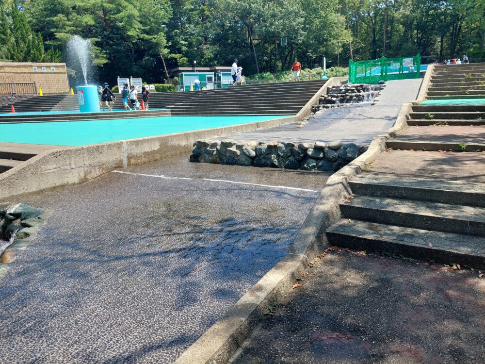 国営武蔵丘陵森林公園の水遊び場