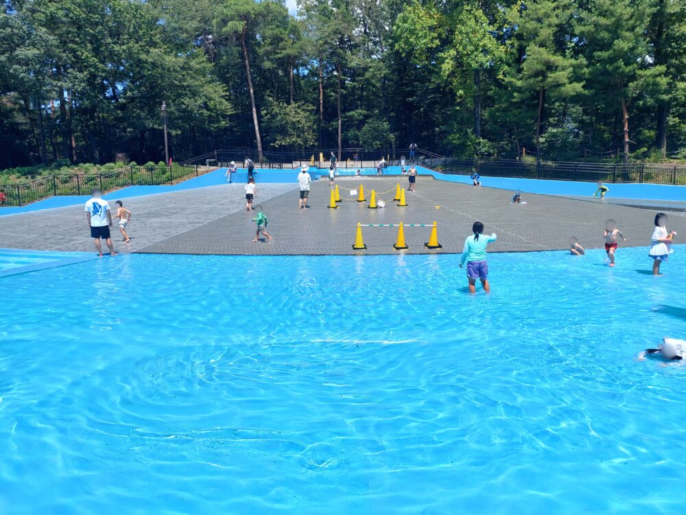 国営武蔵丘陵森林公園の水遊び場